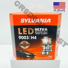Sylvania 9003 H4 LED ULTRA Headlight Bulbs SUPER BRIGHT Lifetime Warranty NEW🔥
