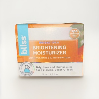 Bliss Bright Idea, Vitamin C + Tri-Peptide Moisturizer 1.7 fl oz 50 mL NEW