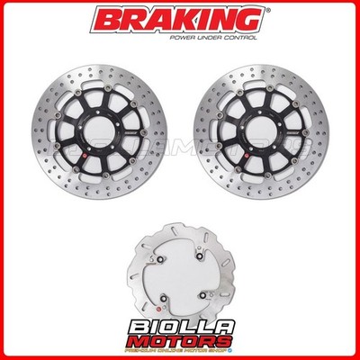 SATZ BREMSSCHEIBEN BRAKING DUCATI HYPERMOTARD EVO SP 1100 2010 - 2012 VORNE +