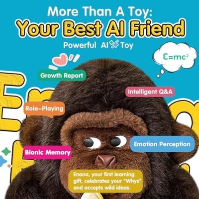 AI Talking Interactive Toy Figure, ChatGPT Large Smart Stuffed