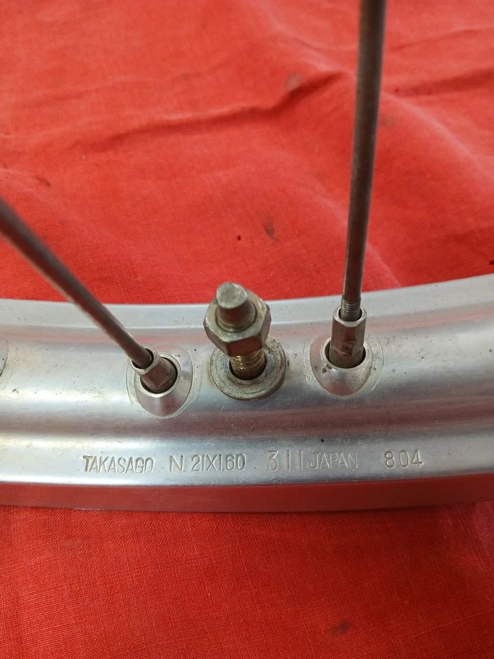 2005 Suzuki Rmz250 Complete 21X 1.60 OEM Front Wheel with axle and spacers Foto 4 de 4