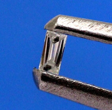 Certified G/SI1 Grade Natural Luster Diamond Loose Baguette Cut 2x1 mm 0.013 Ct