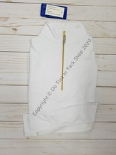 Tailored Sportsman ICEFIL Long Sleeve Ziptop Shirt - White/Gold