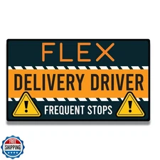 Magnet Me Up Flex Delivery Driver Automotive Magnet Decal, 8x4.5 inches, Auto