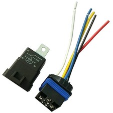 12 V Waterproof Socket Power Cable Connector Relay with Wires 5 Pin