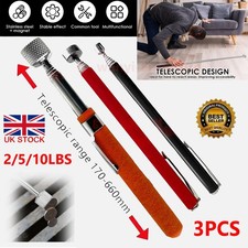3X Telescopic Magnetic Long Pick Up Tool 2/5/10LBS Magnet Extending Stick Picker