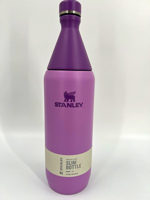 STANLEY The All Day Slim Bottle 34 oz 1 L Purple Stainless Insulated Twist Lid