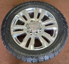 4 New 22” OEM Spec Chevy Silverado GMC Sierra 2500 3500 Polished Wheels Tires