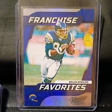 2024 Panini Prestige Franchise Favorites Kellen Winslow Xtra Points Blue 23/249