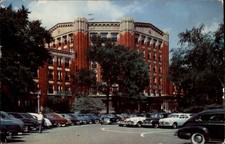 Michigan Detroit Henry Ford Hospital West Grand Blvd cars  1953 vintage postcard