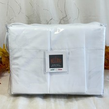 New White Bellino Italy Luxury Hemstitch King...