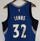 Karl-Anthony Towns Signed 2015-16 Timberwolves M&N Autograph NBA Jersey BAS COA