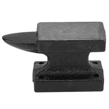 Iron Horn Anvil Bench Block, Mini Cast Iron Single Horn Anvil, Blacksmith Sta...
