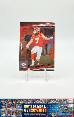 2022 Panini Prestige Harrison Butker Xtra Points Red Chiefs #/449 SP Color Match