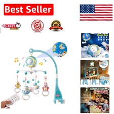 Soothing Baby Crib Mobile with Stars, Lullabies & Remote Control - Perfect Gift