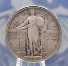 1917 "P" Standing Liberty Quarter *TYPE 1* 25c ANACS F12 #931 Fine ECC&C, Inc.