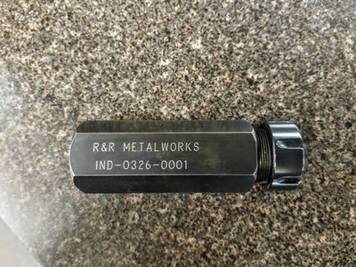 R&R Metalworks ER Collet Chuck IND-0326-0001 Straight Shank