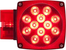 LED Combination Trailer Tail Light - Submersible - 8 Function, Driver Side