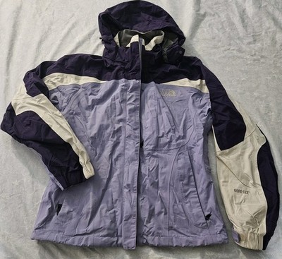 The North Face GORE-TEX XS Hooded Jacket Coat Purple White Women's Winter Gear
