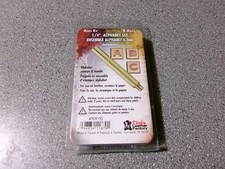 Tandy Leather 1/4" Alphabet Stamps Set  Handle Reo