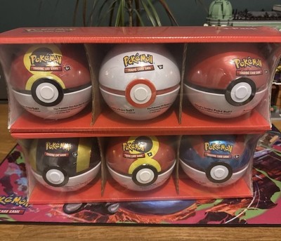 6x Pokemon TCG Poke Ball Tins Sealed Bundle Mixed Costco 3 Pack x2