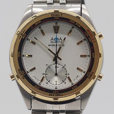 Seiko Alba V602-7010 Quartz Men's Watch White Dial Deadstock New