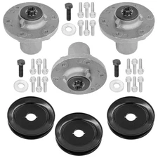 48" Deck Spindle & Pulley for Simplicity Courier 2691460 SZT275 2691477 SLT260