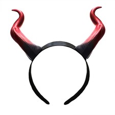 Halloween Devil Horns Headband Red Demon Horns Hair Bands Large Devil Horn He...