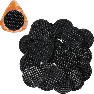 30 PCS Black Guitar Pick Grips, Silicone Grips for Guitar Picks, Help You Hold G