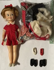 Vintage Penny Brite Collectible Doll with Clothes Lot 1960's Deluxe Reading