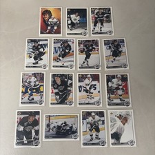 1992 Upper Deck 15 Card Team Set Los Angeles Kings Team - Gretzky Coffey Kurri