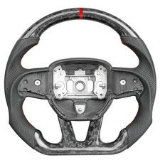 Forged Carbon Fiber Steering Wheel For Dodge Charger Durango Hellcat With Heated