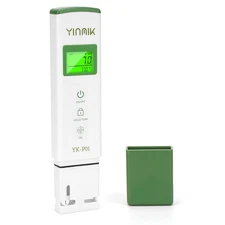 YK-P01 Ph Tester Digital Ph Meter for Water Hydroponics, Accurate Ph Temp Meter 