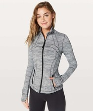 Lululemon Define Jacket Women's Size 12 Grey Space Dye Full Zip Jacket EXCELLENT