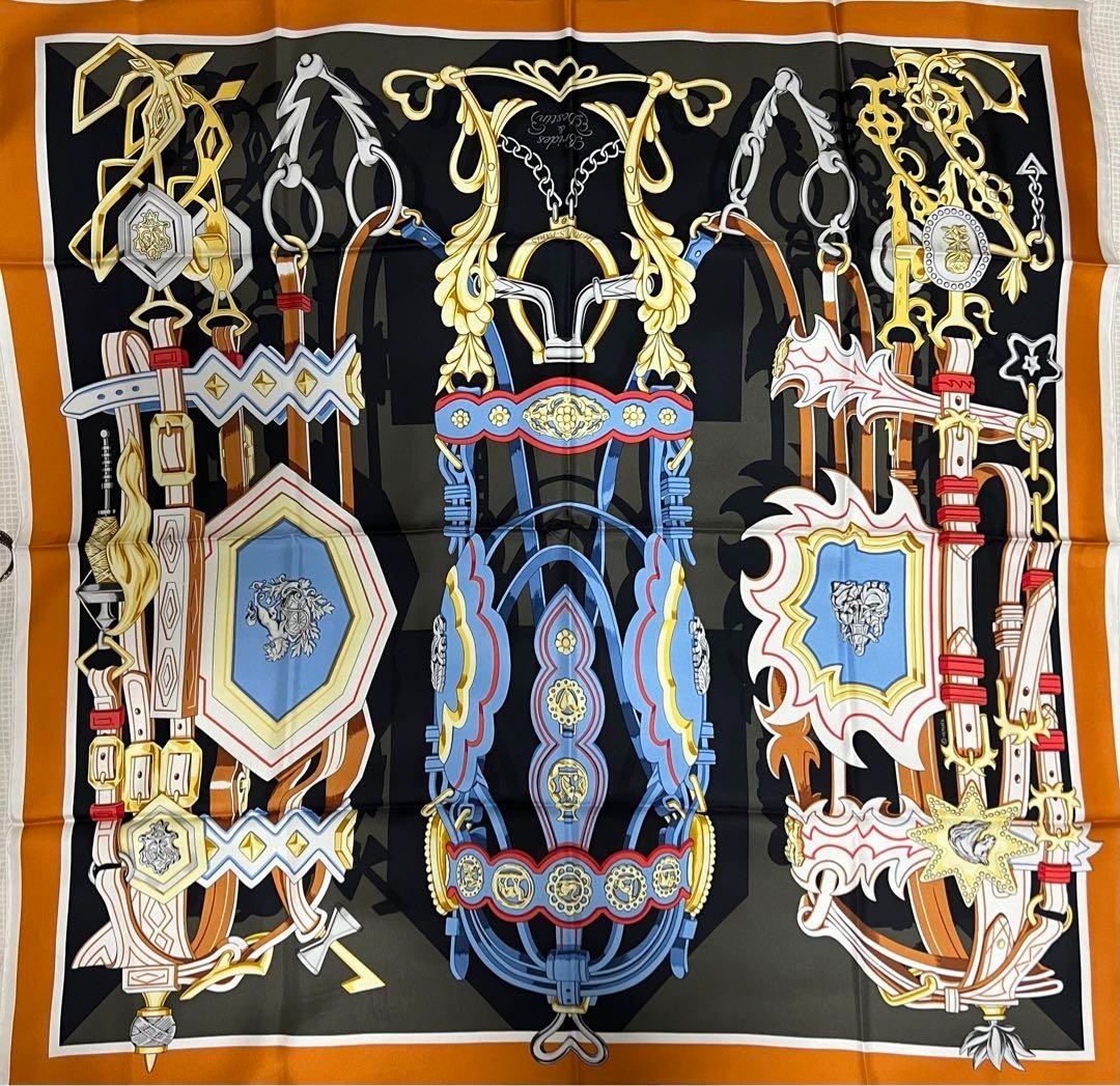 Brides et Destin orange - Hermès Scarf Details | Scarf Sage