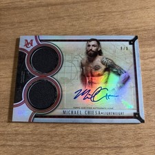 2018 UFC Museum Michael Chiesa Dual Relic Auto Red  8/8