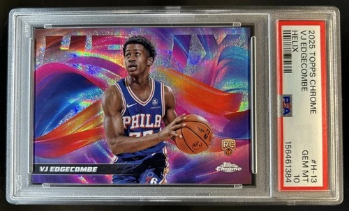2025 Topps Chrome VJ Edgecombe Base (PSA 10)