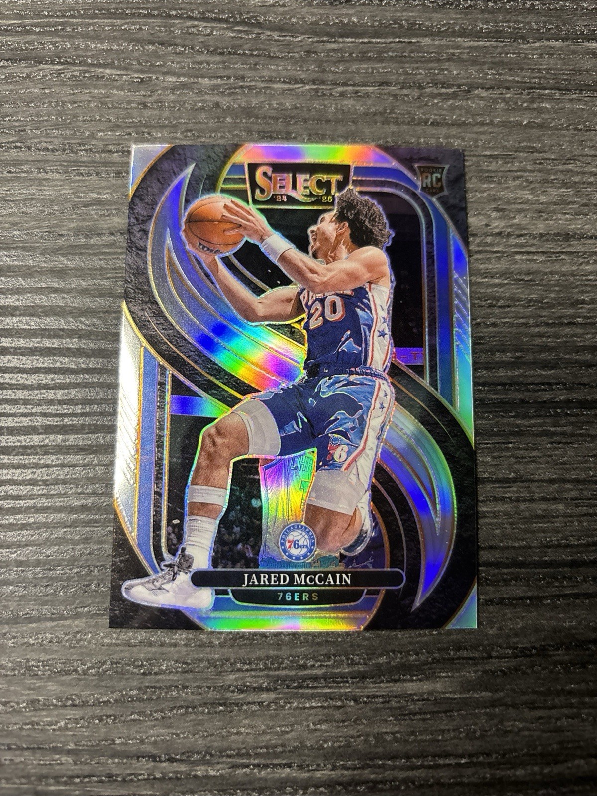 2024-25 Panini Select Jared Mccain #184 RC Rookie Premier Level Silver Prizm