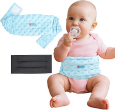 Colic and Gas Relief for Newborns and Infants, Flaxseed Heated Tummy Wrap - Micr