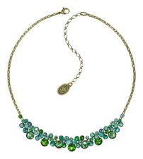 Konplott Kette Collier Water Cascade Grün antik Messing Halskette chain 