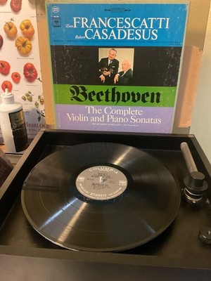FRANCESCATTI BEETHOVEN Complete Violin Sonatas CBS 4LP BOX SET EX/VG+ VPI CLEAN
