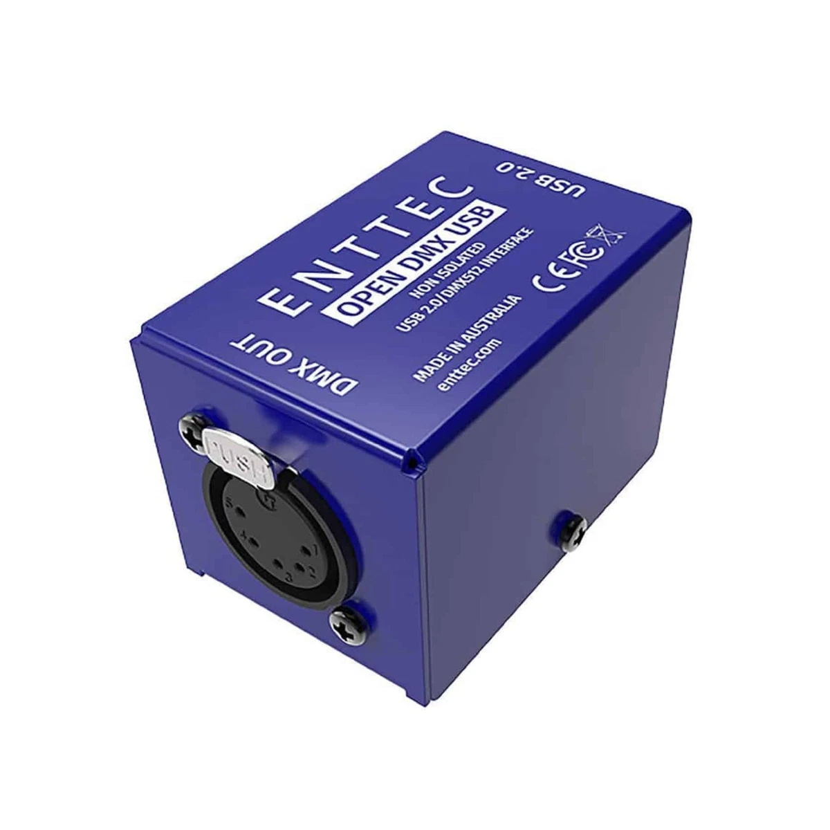 Enttec Open DMX USB 70303, 1 Interfaz de Iluminación Universo - Nivel de Entrada [Caja Abierta]