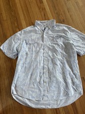 Vineyard Vines Shirt Mens XL Harbor Performance Vented Fishing Button Up Blue