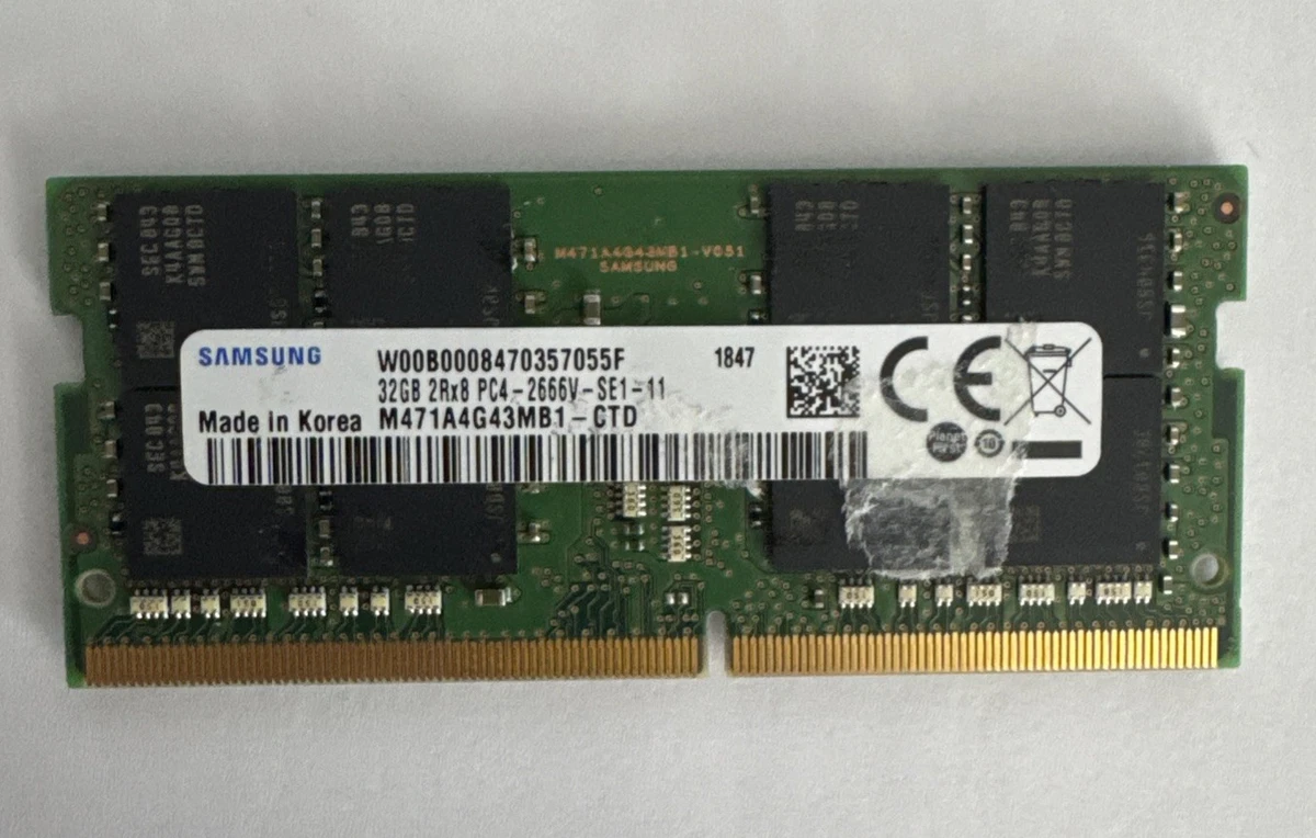 Samsung SO-DIMM Computer PC4-21300 (DDR4-2666) Bus Speed Memory