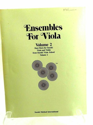 Ensembles for Viola, Vol 2 (Suzuki Viola School)