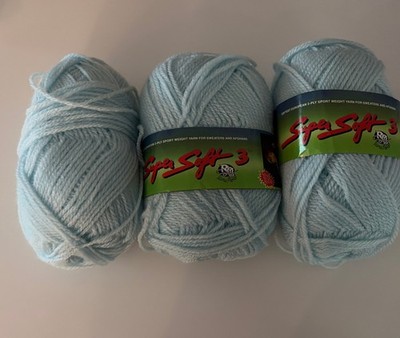 Lana Moro Vintage Super Soft Baby Blue Yarn 2.5 Skeins 3-ply Sport Wt Acrylic