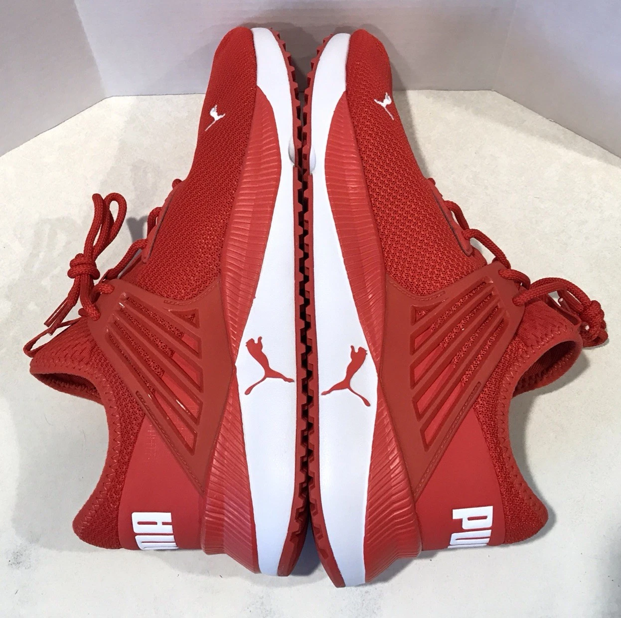 PUMA Pacer Future WIDE Trail Slip On Mens 14 Sneakers Casual Shoes RED WHITE NEW