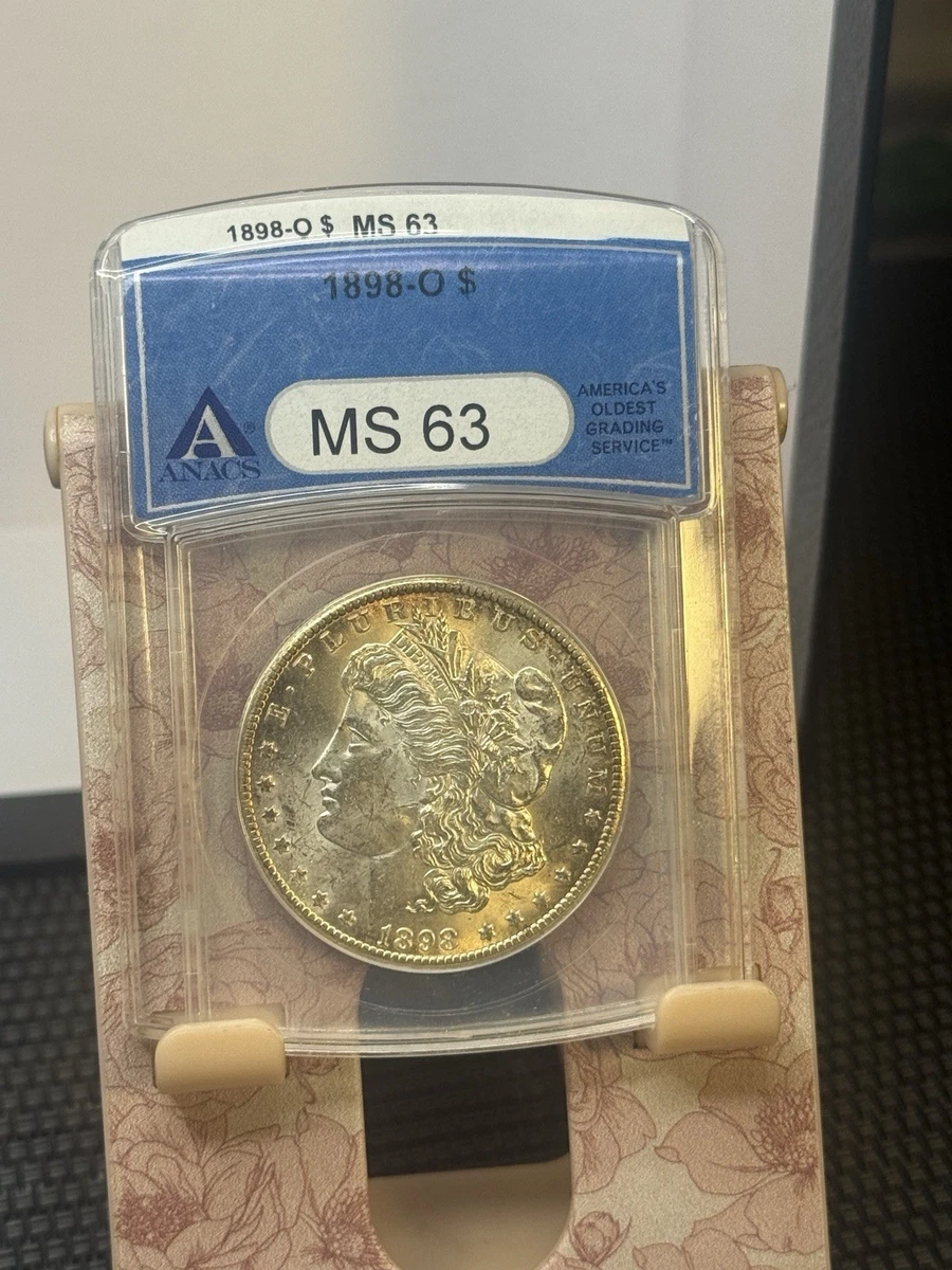 New Orleans Grade MS 63 1898 Year Morgan US Dollars (1878-1921