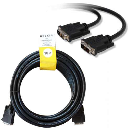 Belkin 10M DVI Cable Extra Long DVI-D to DVI D Single Link DVI PC Monitor Lead - Picture 2 of 3