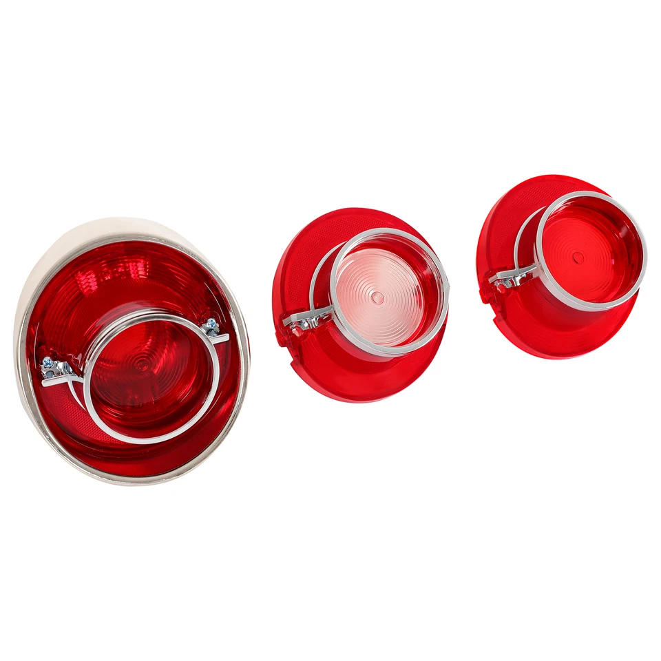 JUEGO DE LUCES TRASERAS LED Y LENTES DE RESPALDO TAMAÑO COMPLETO PARA AUTO CHEVROLET IMPALA 1964 KIT NUEVO Foto 3 de 4